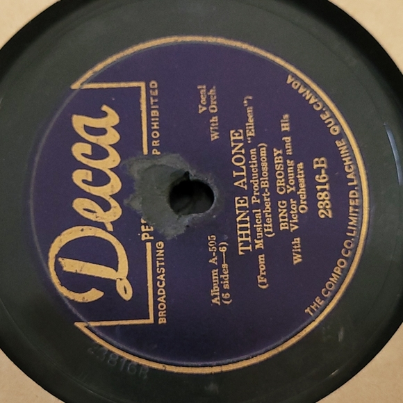 2/$10 Vintage Bing Crosby 3 record set - Picture 10 of 10